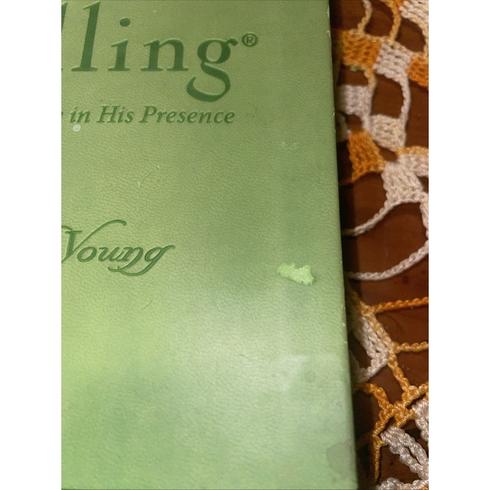 Jesus Calling 365 Day Devotional Sarah Young Faux Green Leather Comfort Print - Picture 2 of 8